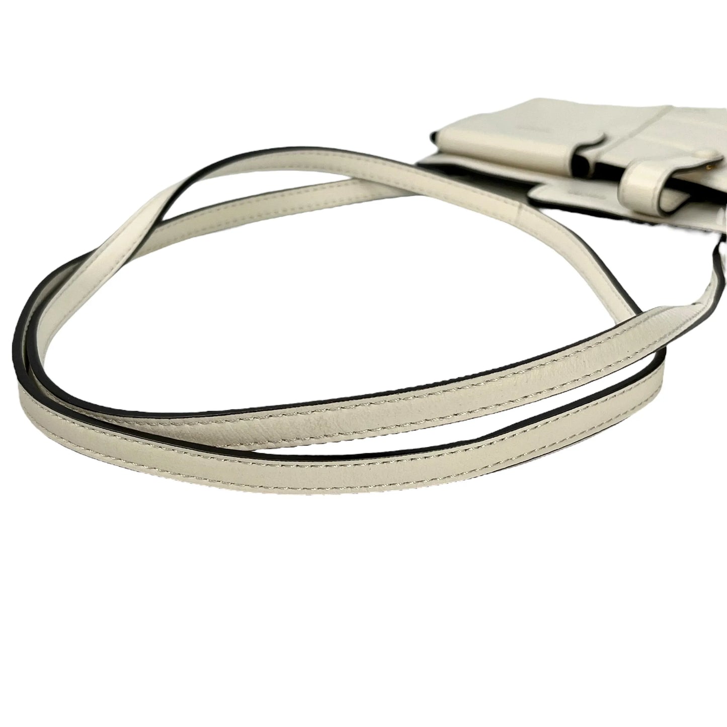 FENDI Leather Phone Case Shoulder Bag - White 