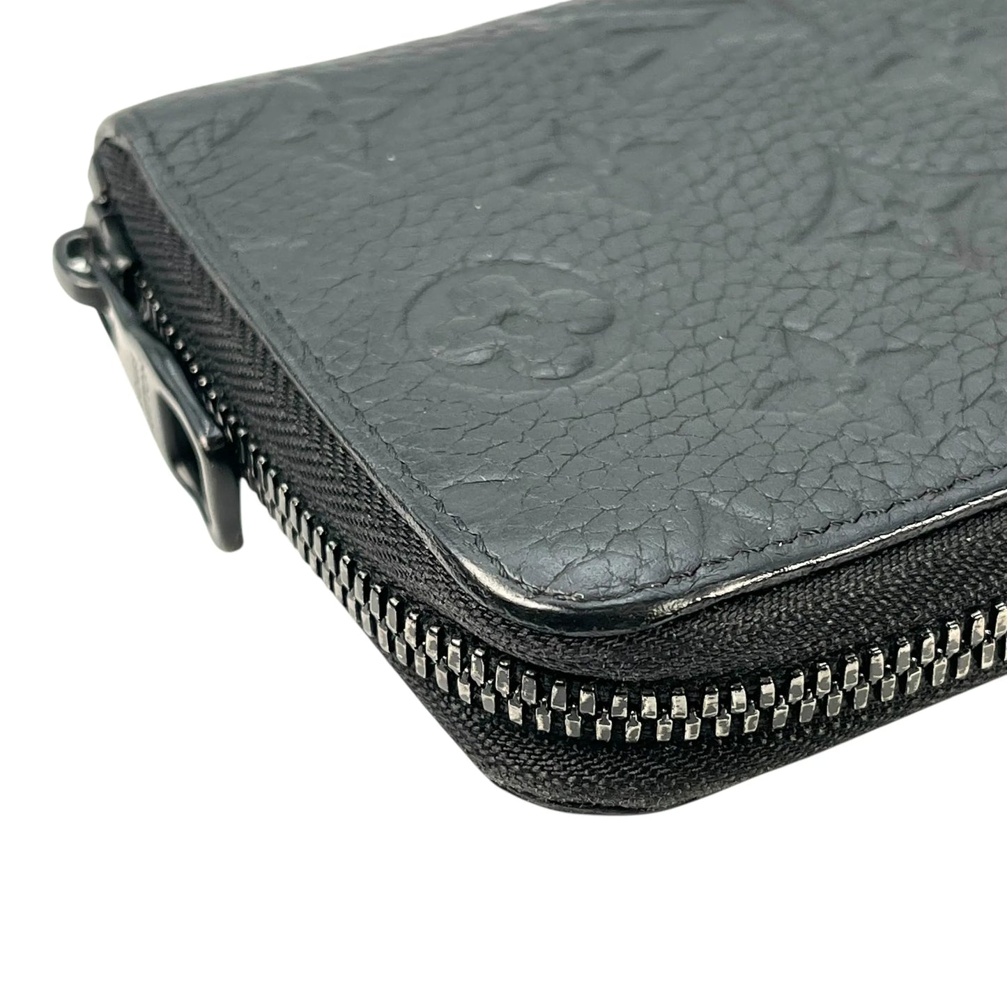 Louis Vuitton Vertical Monogram Taurillon Zippy Long Wallet - Black 