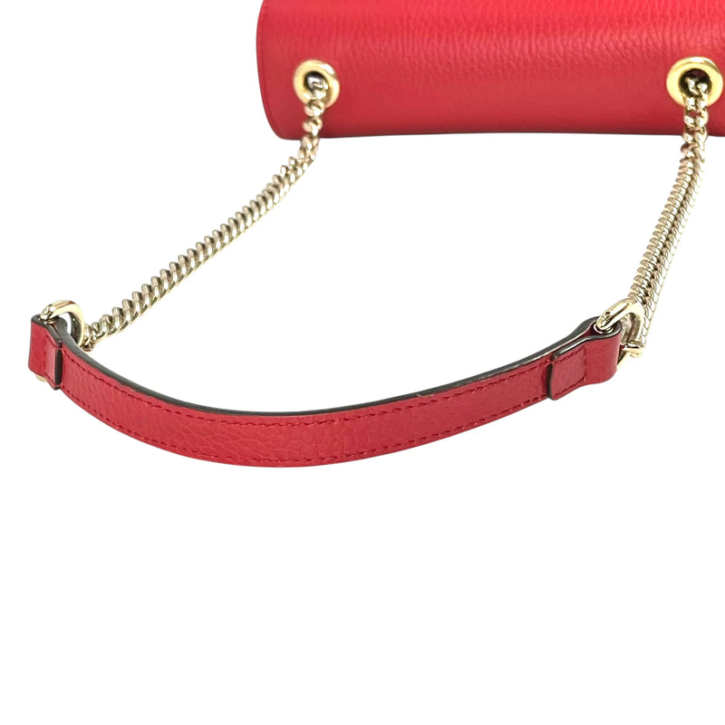 GUCCI Interlocking G Shoulder Bag - Red 