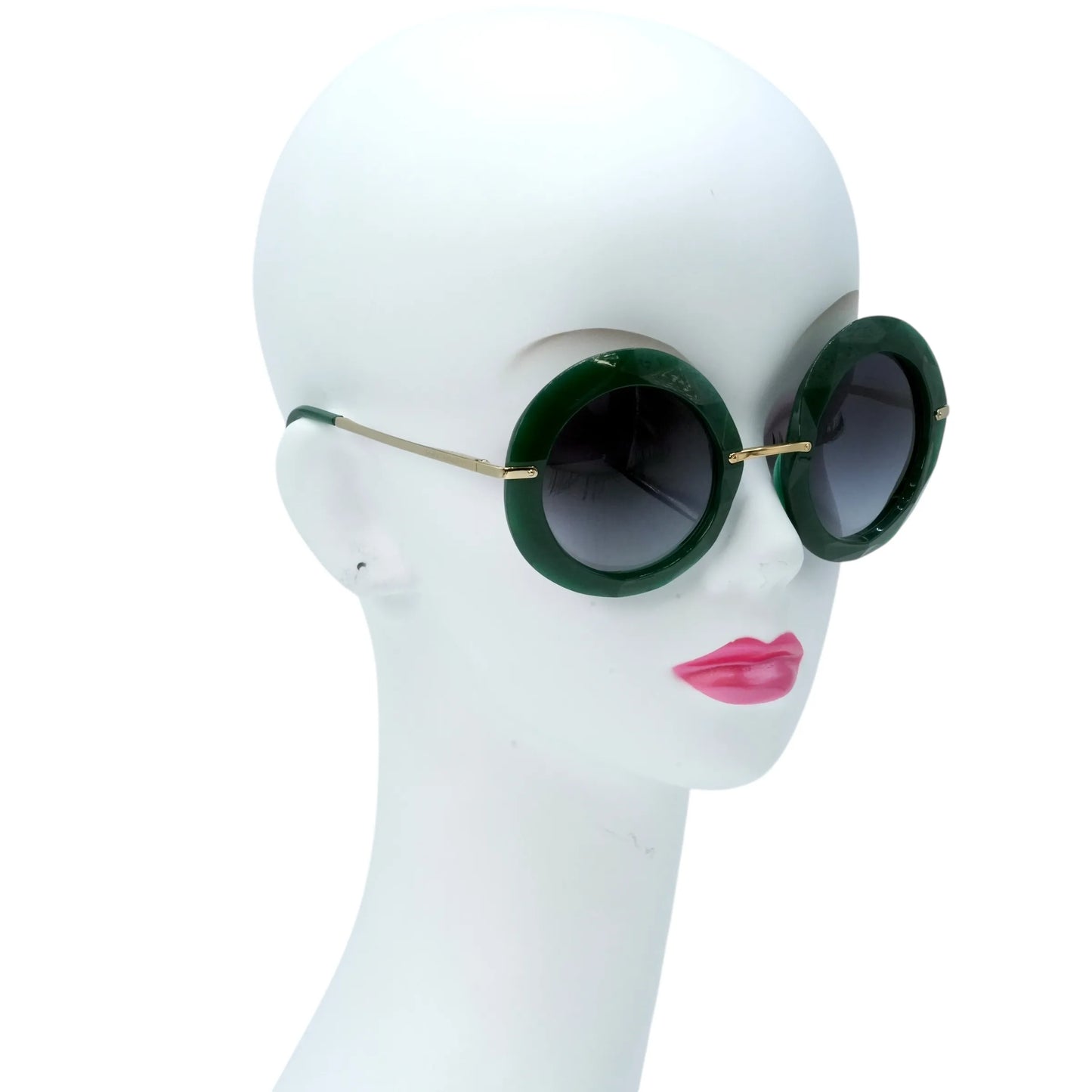 DOLCE &amp; GABBANA Round Sunglasses - Green - 33964 