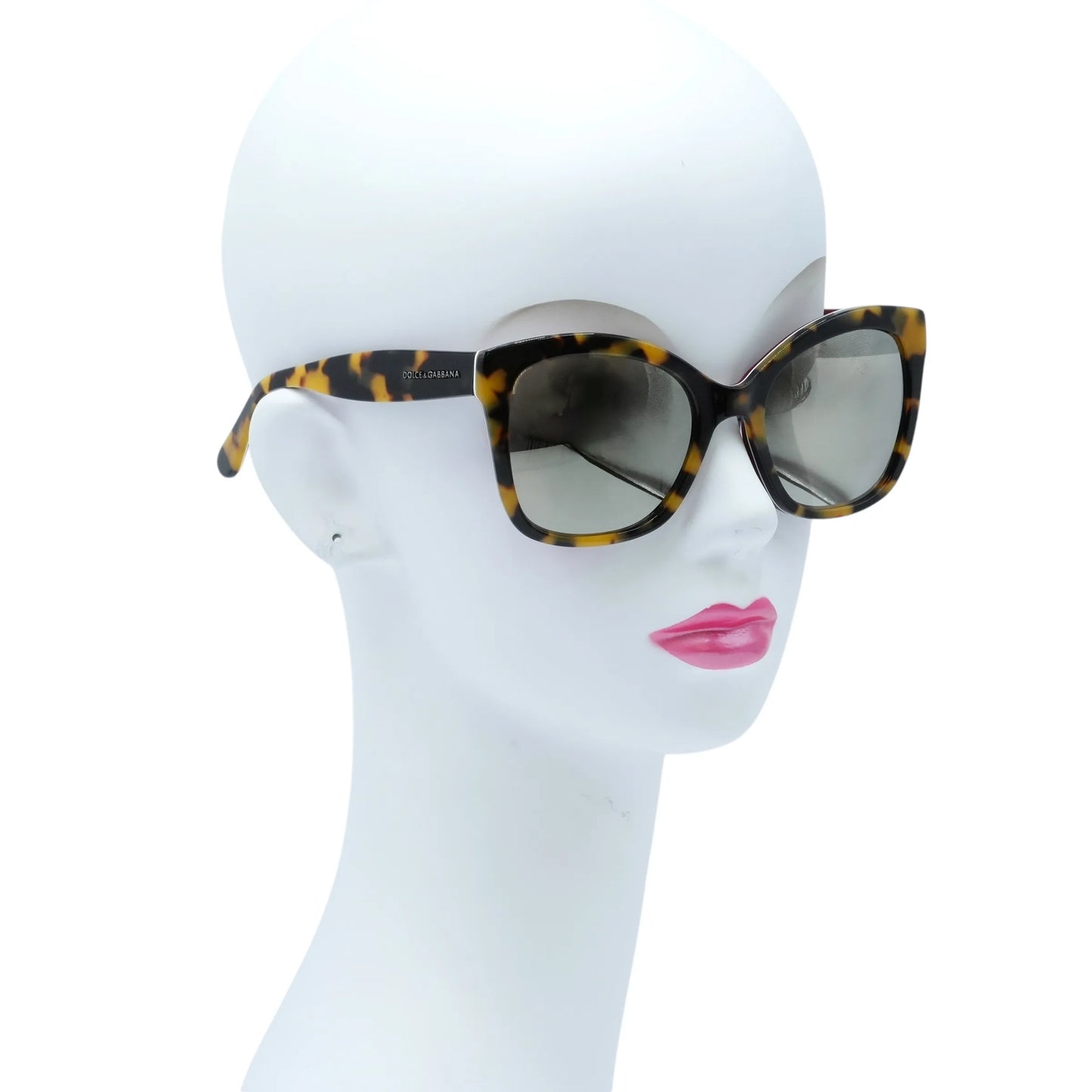 DOLCE &amp; GABBANA Leopard Print Sunglasses - Brown - 33959 