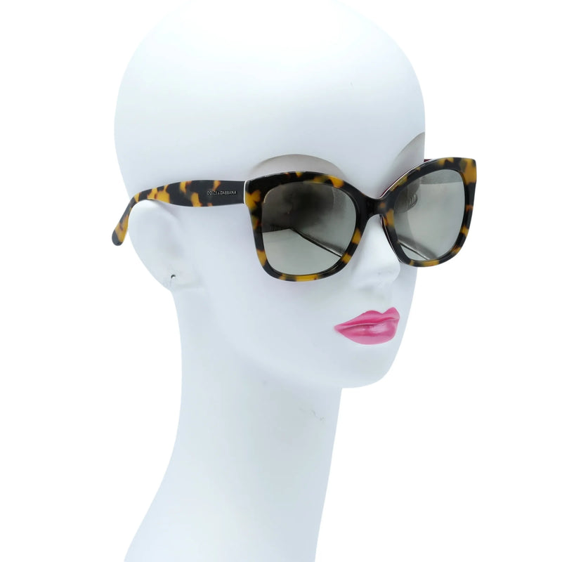 DOLCE &amp; GABBANA Leopard Print Sunglasses - Brown - 33959 