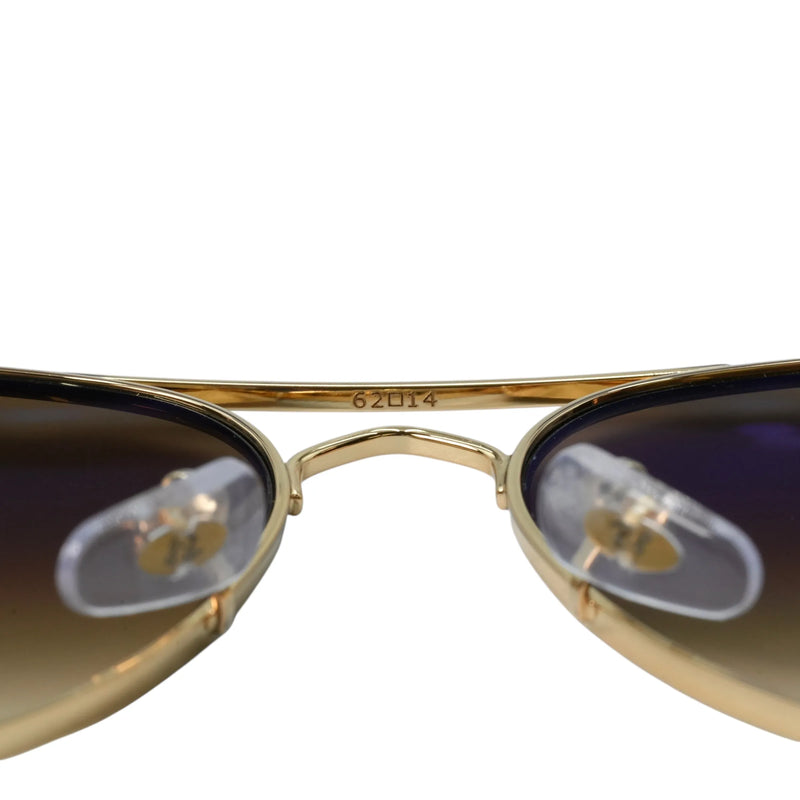 Ray-Ban Gold Frame Sunglasses - Brown - 34070 