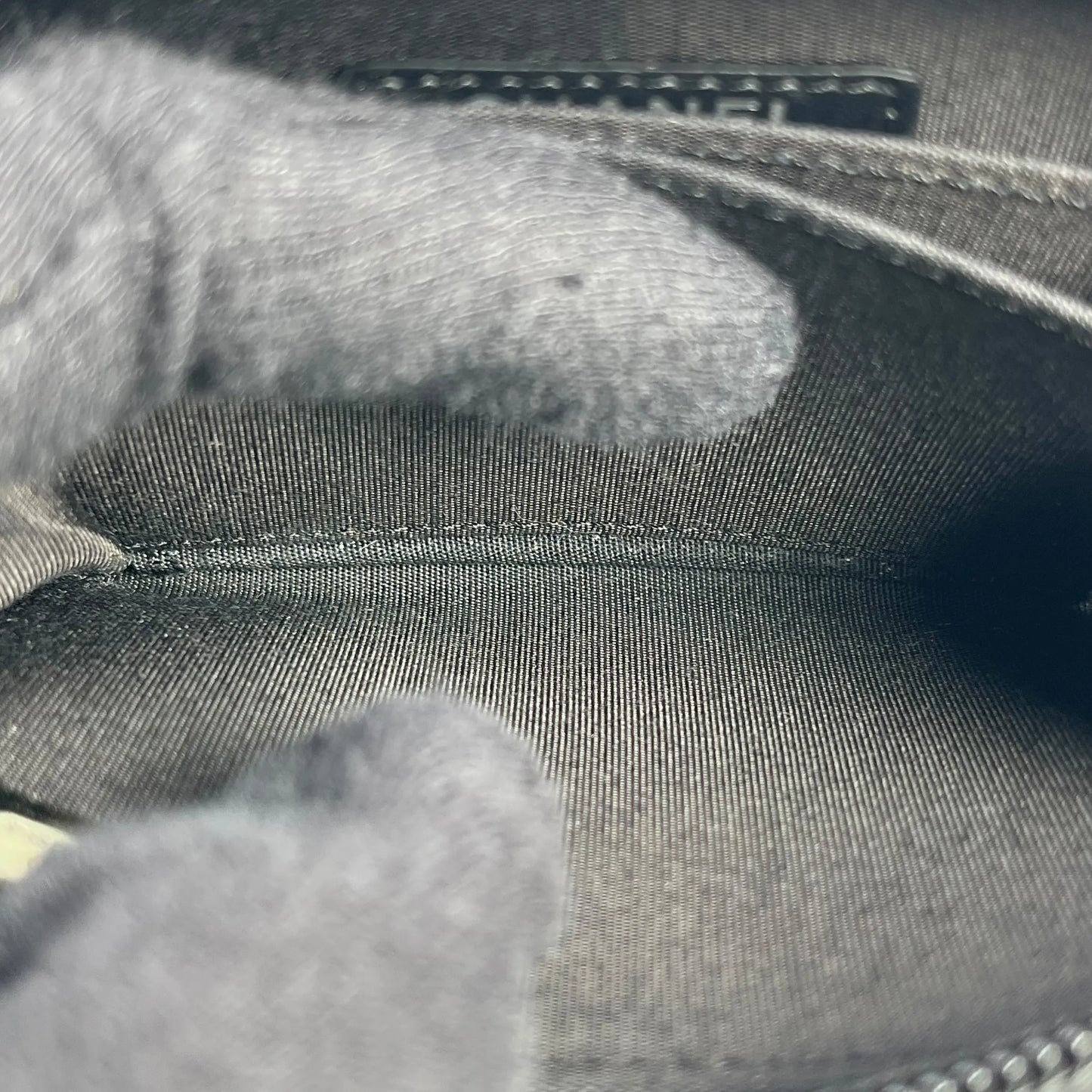 CHANEL CCロゴ キャビアスキン ジッピー カードケース コインケース - ブラック