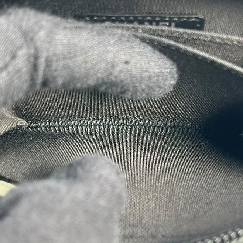 CHANEL CCロゴ キャビアスキン ジッピー カードケース コインケース - ブラック