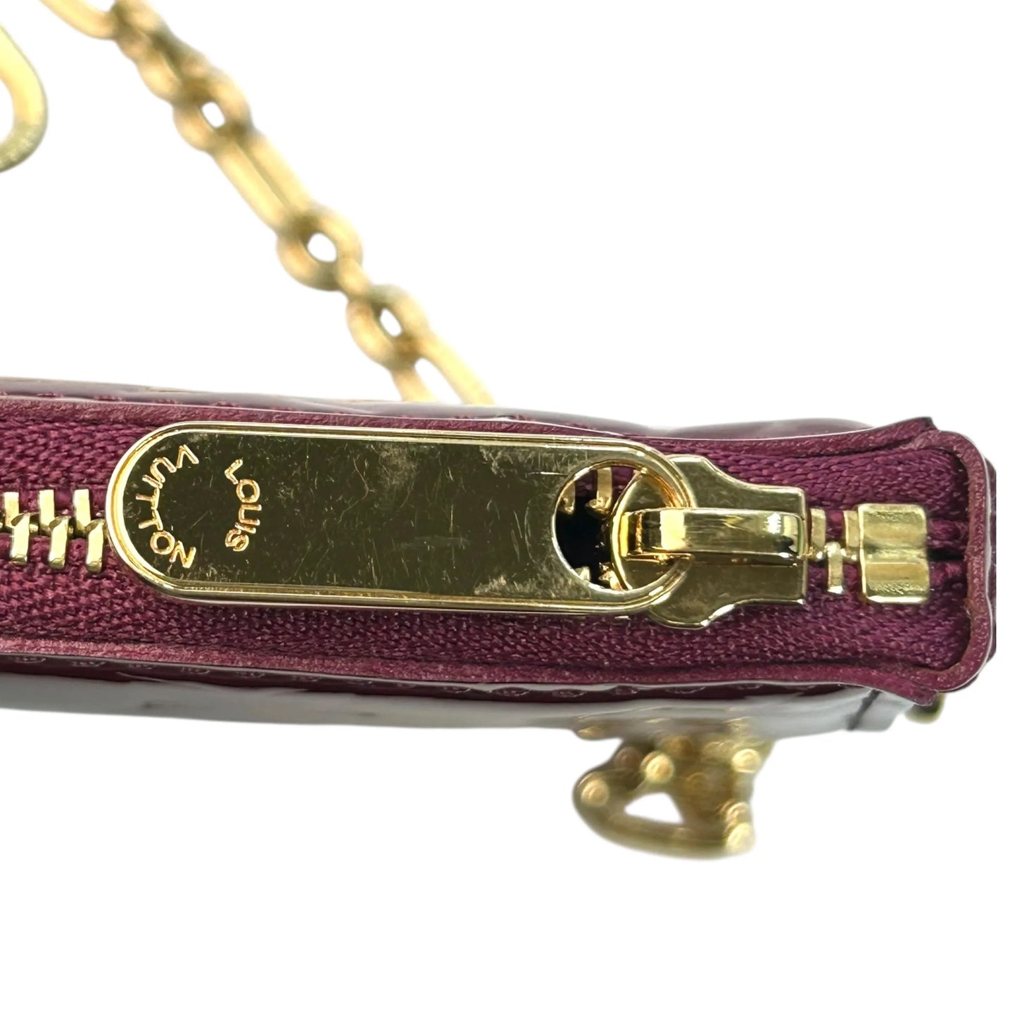 Louis Vuitton ポルトモネ クール ヴェルニ コインケース - パープル