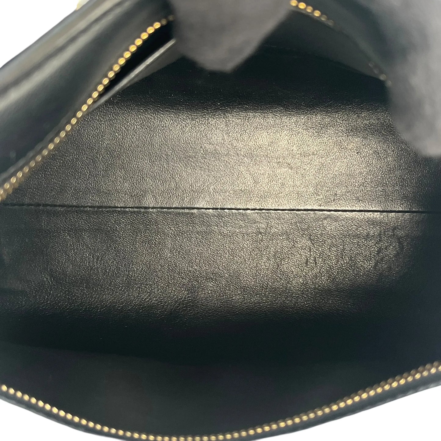 SAINT LAURENT ベイビーカバス レザー ハンドバッグ ショルダーバッグ - ブラック