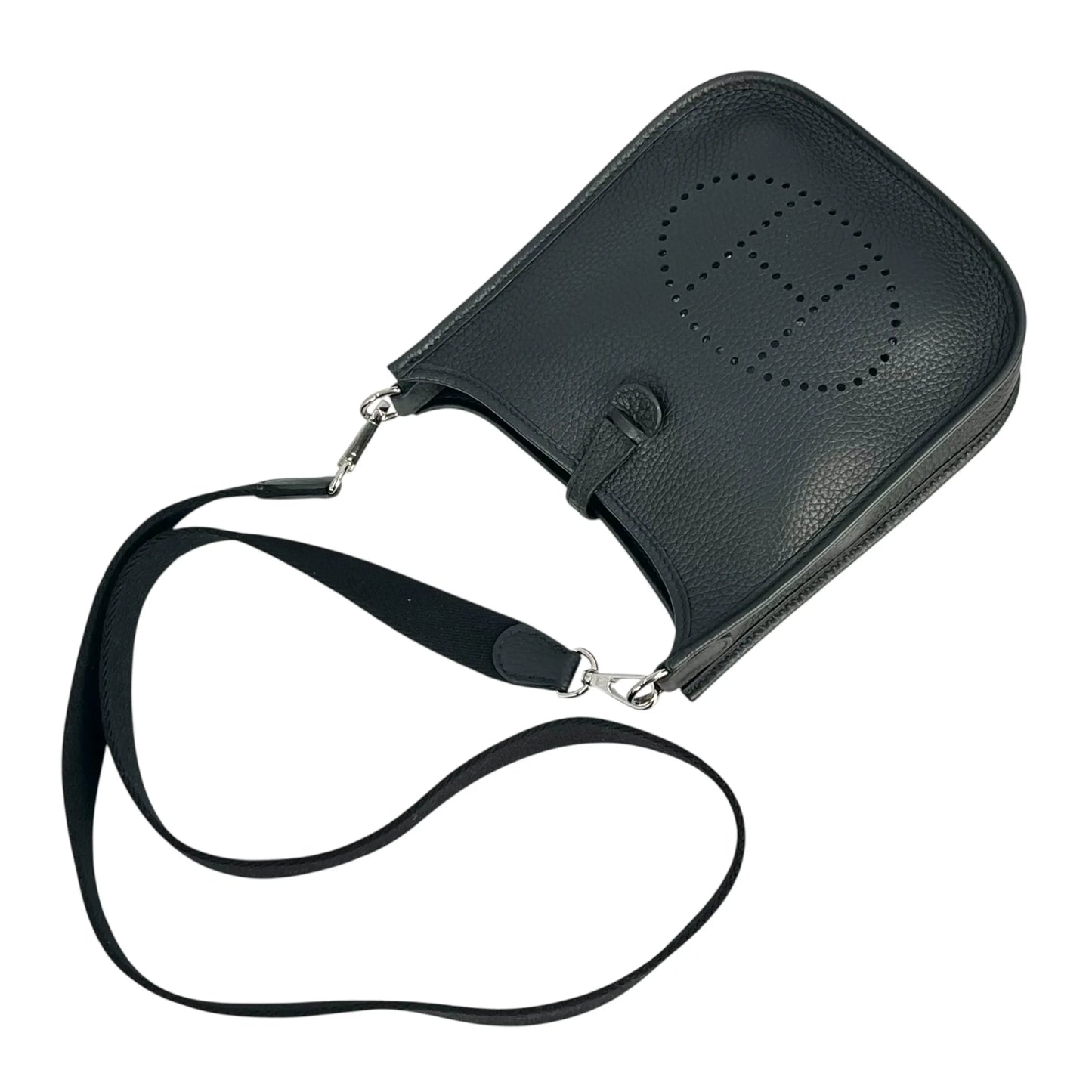 HERMES Evelyn TPM Taurillon W Stamp (Made in 2024) Shoulder Bag - Black 