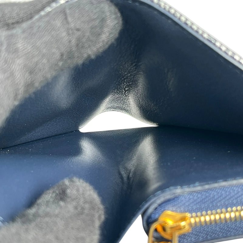 LOUIS VUITTON Portefeuille Lou Monogram Compact Wallet Bi-fold Wallet - Navy 