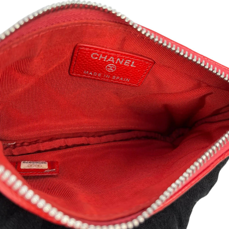 CHANEL マトラッセ キャビアスキン コインケース - レッド