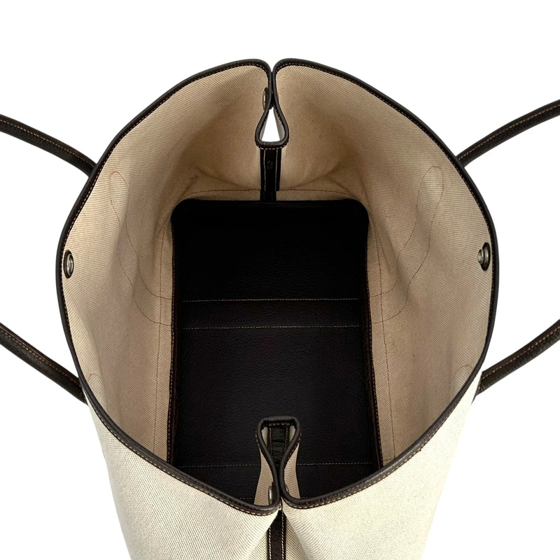 HERMES ガーデンパーティー PM トワルH □I刻印(2005年製) トートバッグ - ホワイト