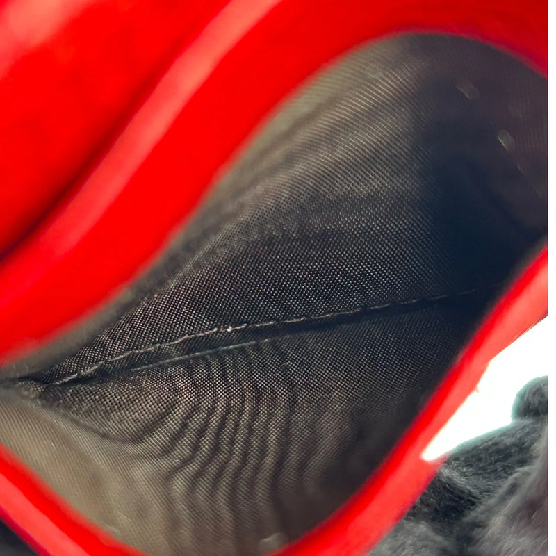 GUCCI GG Marmont Leather Compact Wallet - Red 