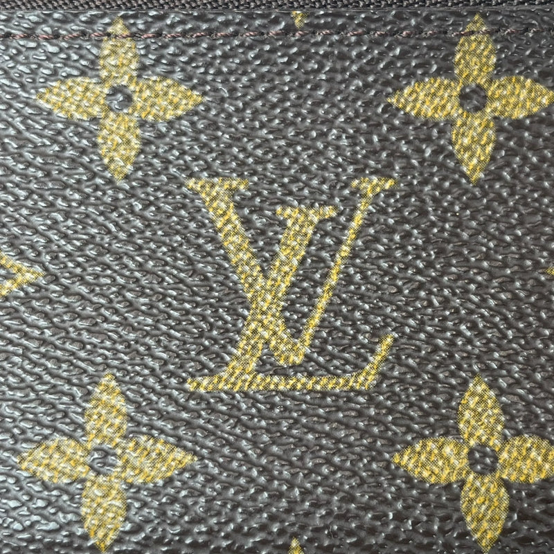 LOUIS VUITTON Monogram Pochette Cle Key Case/Coin Case - Brown 