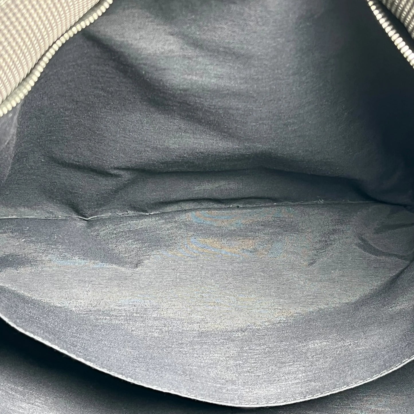 HERMES Air Line Canvas Clutch Bag - Grey 