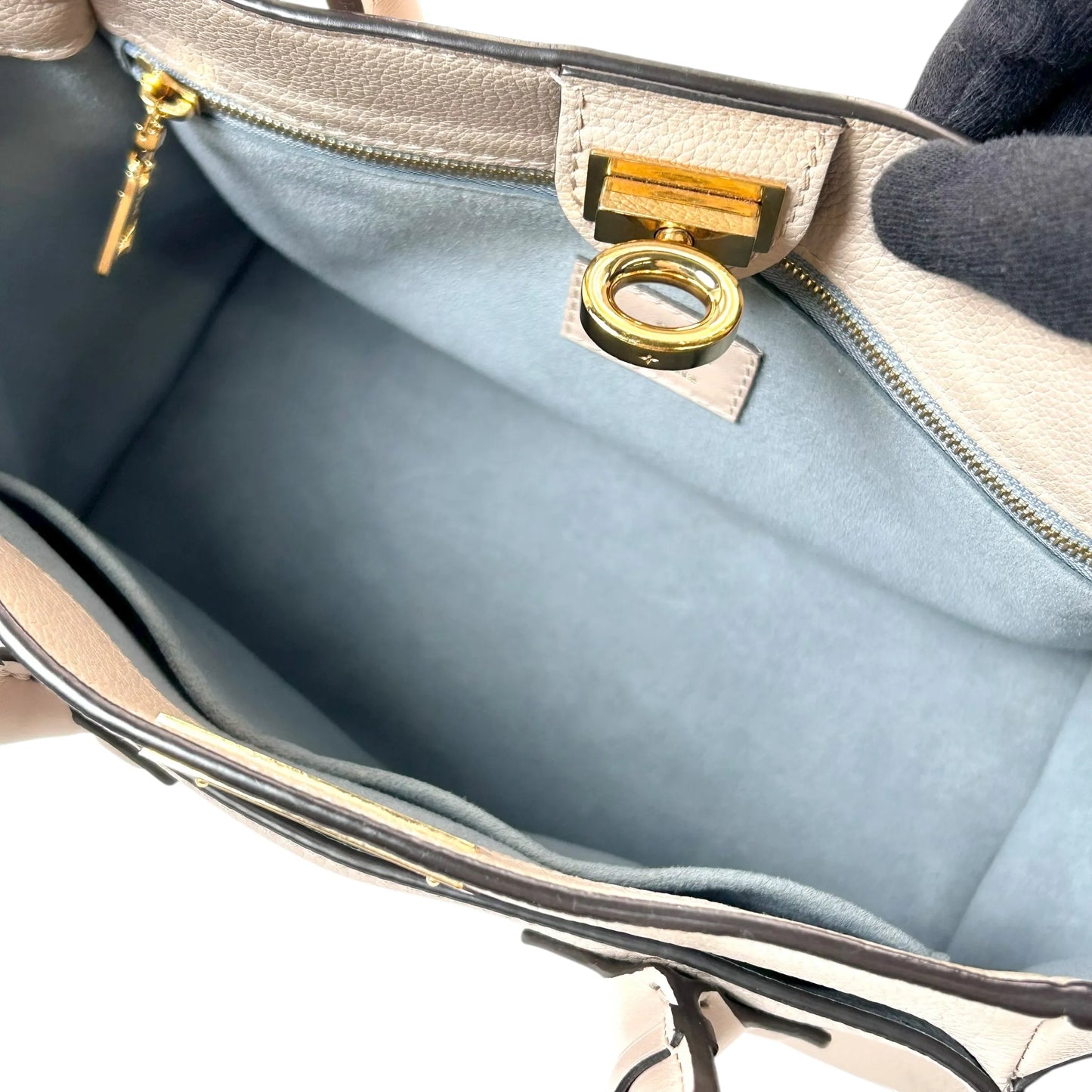 LOUIS VUITTON オンマイサイドPM モノグラムキャンバス ハンドバッグ ショルダーバッグ - ベージュ