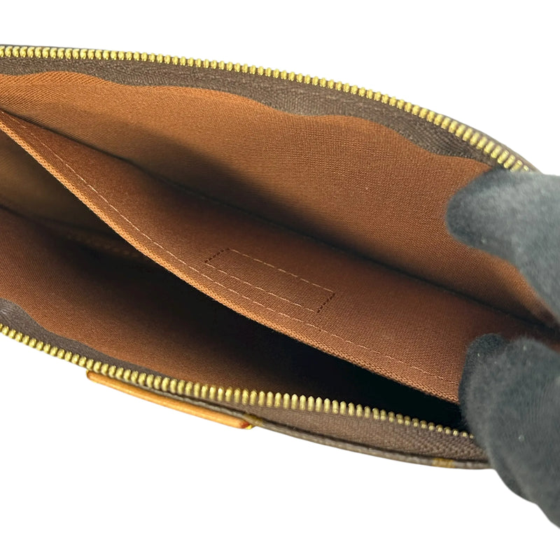 LOUIS VUITTON ミュルティ ポシェット アクセソワール モノグラムキャンバス ショルダーバッグ - ダークブラウン