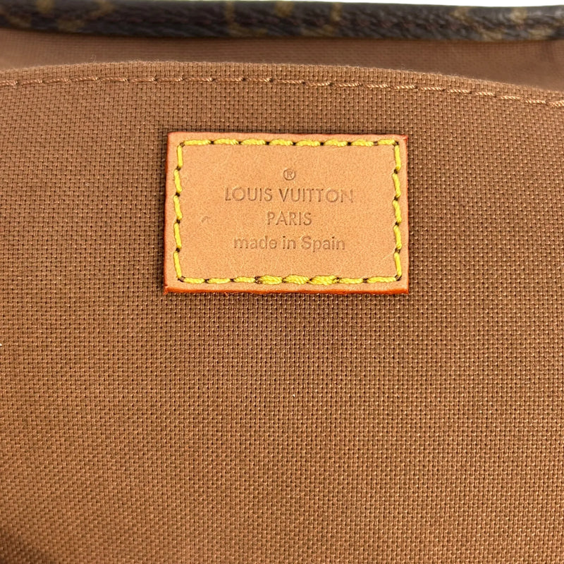 LOUIS VUITTON プティット サックプラ モノグラムキャンバス ハンドバッグ ショルダーバッグ - ダークブラウン