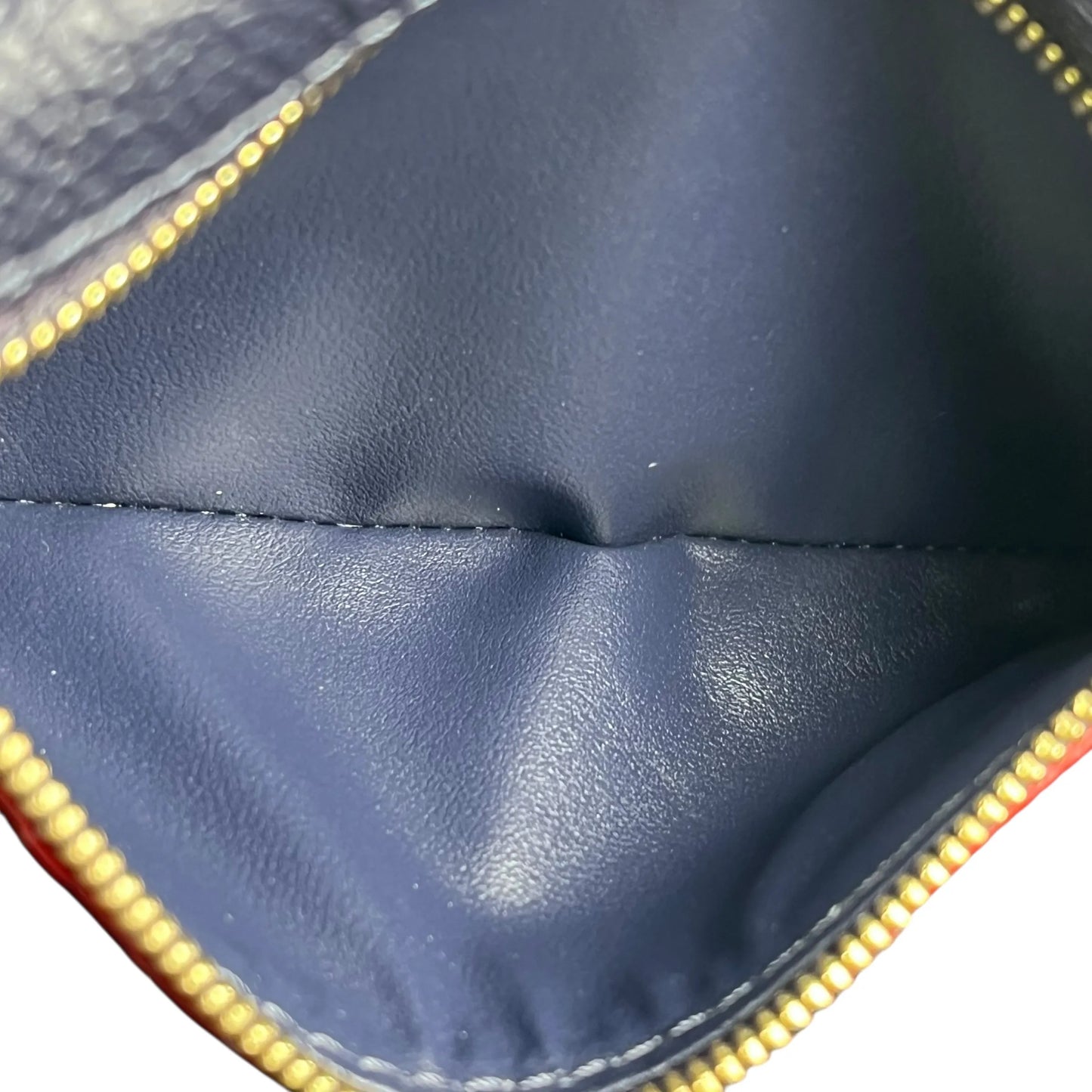 LOUIS VUITTON Pochette Clé Monogram Empreinte Key Case - Navy 