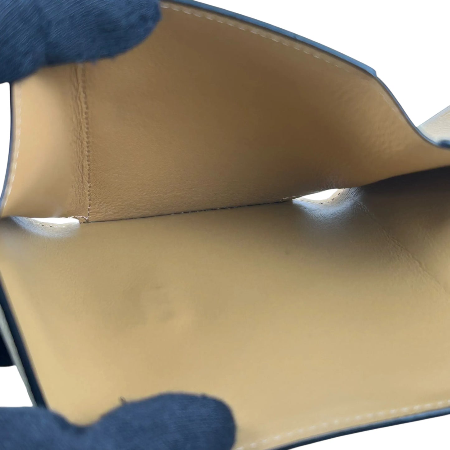 Loewe バーティカルウォレット スモール カーフスキン 三つ折り財布 コンパクトウォレット - ベージュ