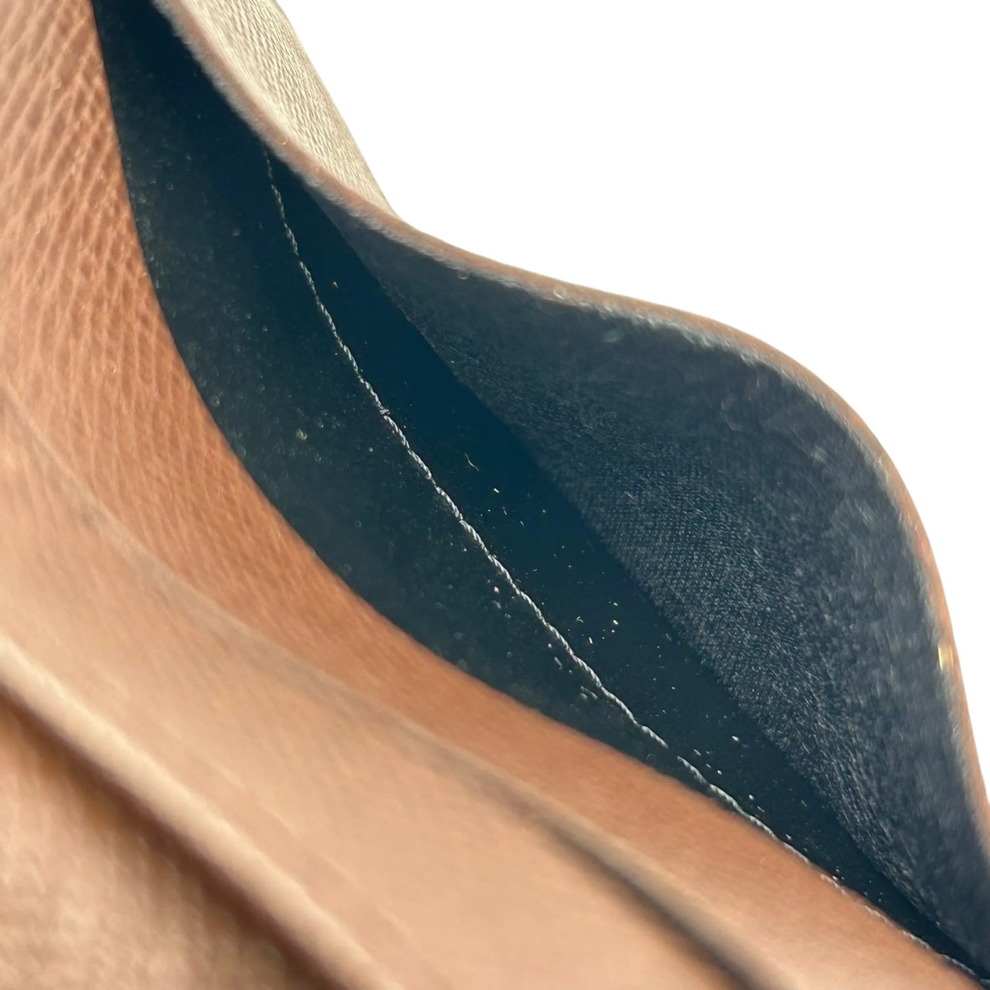 Louis Vuitton Portefeuille Elise Damier Ebene Bi-fold Compact Wallet - Brown 