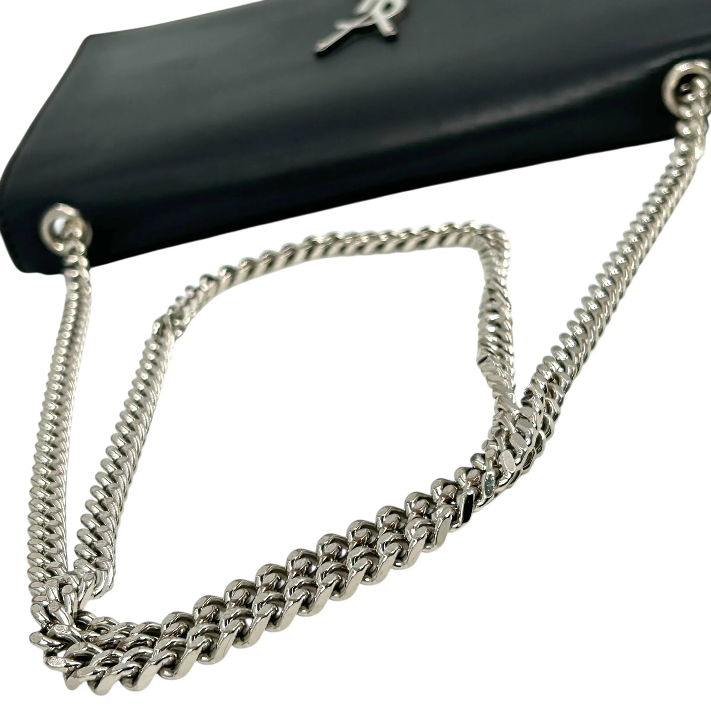 Saint Laurent ケイト タッセル ミディアム レザー チェーンショルダーバッグ - ブラック