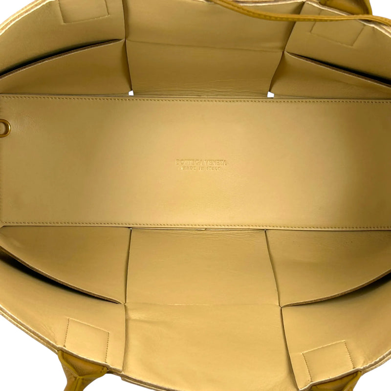 BOTTEGA VENETA Arco Leather Tote Bag - Brown