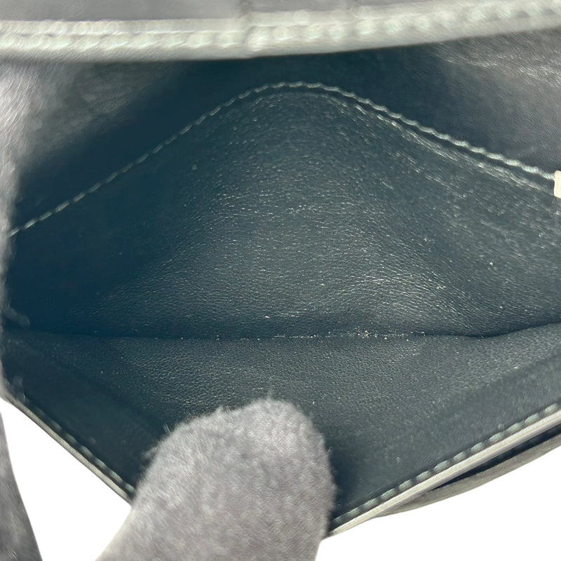 BOTTEGA VENETA Intrecciato Leather Bi-fold Long Wallet - Black 