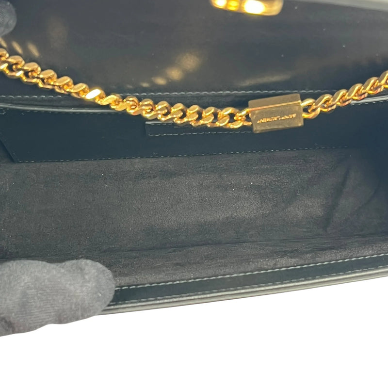 Saint Laurent Kate Tassel Medium Leather Chain Shoulder Bag - Black 