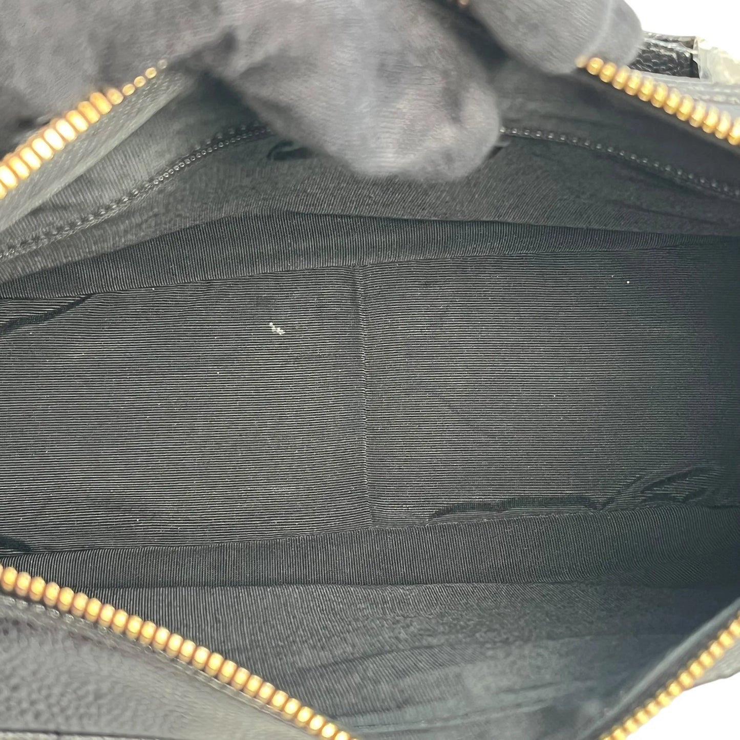 CHANEL Matelasse Caviar Leather Chain Shoulder Bag - Black 