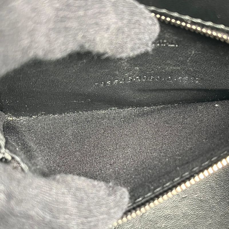 BALENCIAGA Hourglass Canvas Handbag/Shoulder Bag - Black 