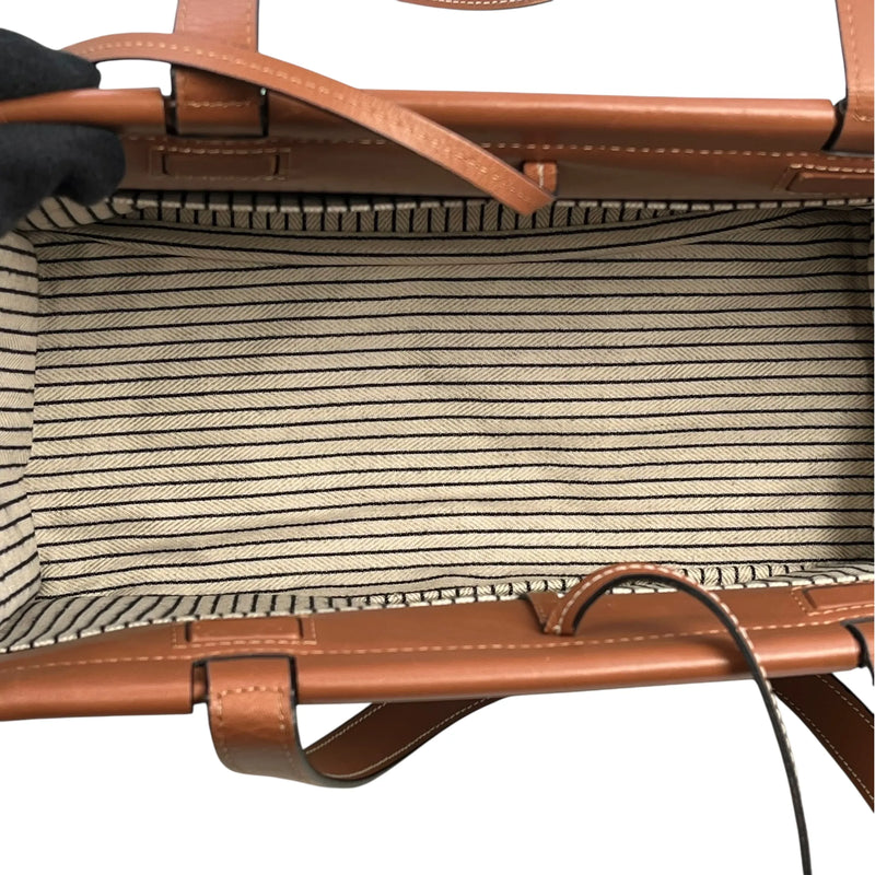 LOEWE クッショントート スモール キャンバス トートバッグ - ホワイト