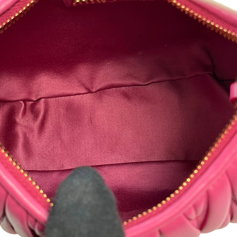 MiuMiu ワンダー マテラッセレザー ハンドバッグ ショルダーバッグ - ピンク