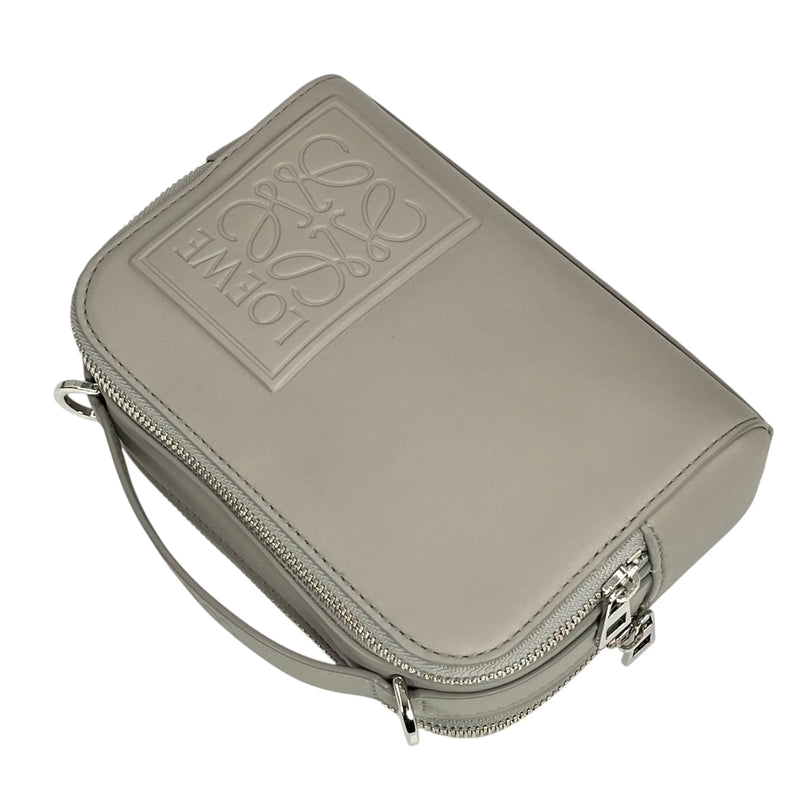 LOEWE Crossbody Camera Bag Mini Calfskin Shoulder Bag - Grey 