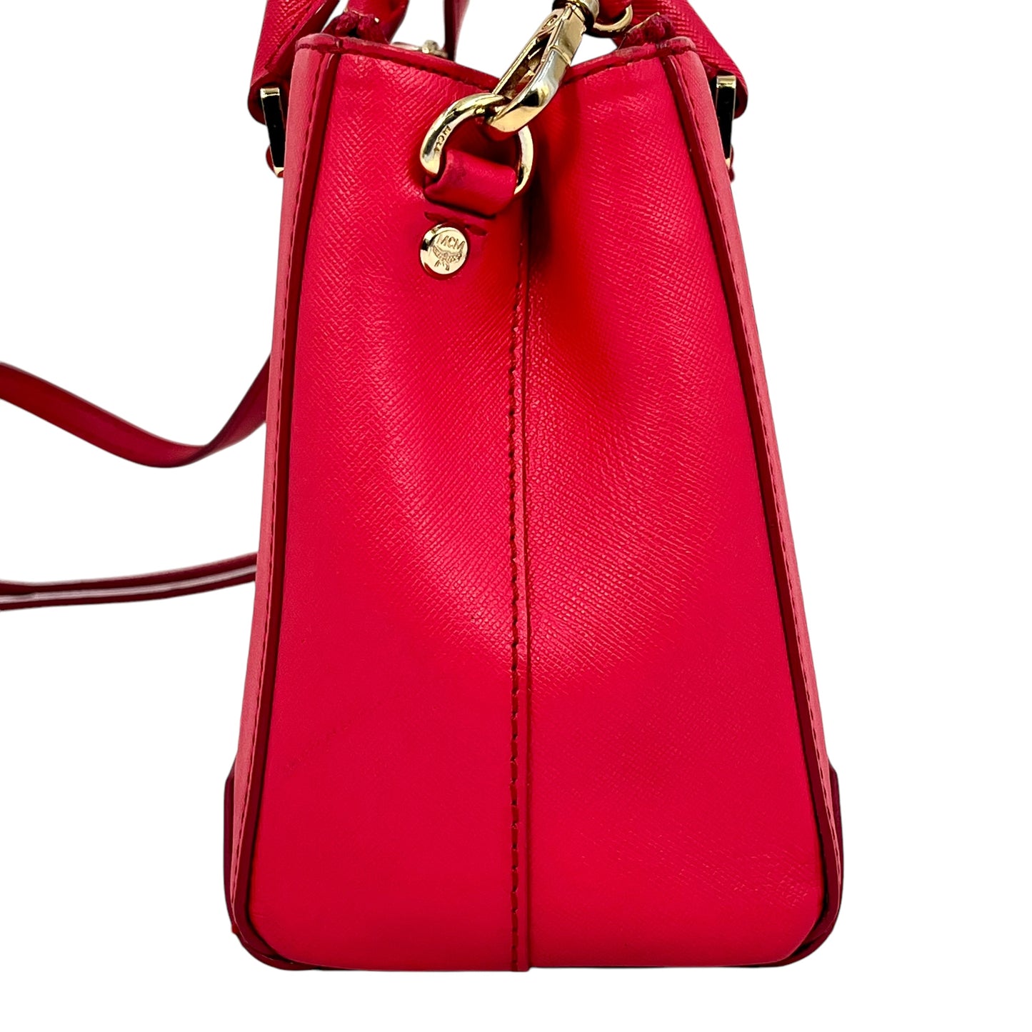 MCM Leather Handbag/Shoulder Bag - Pink 