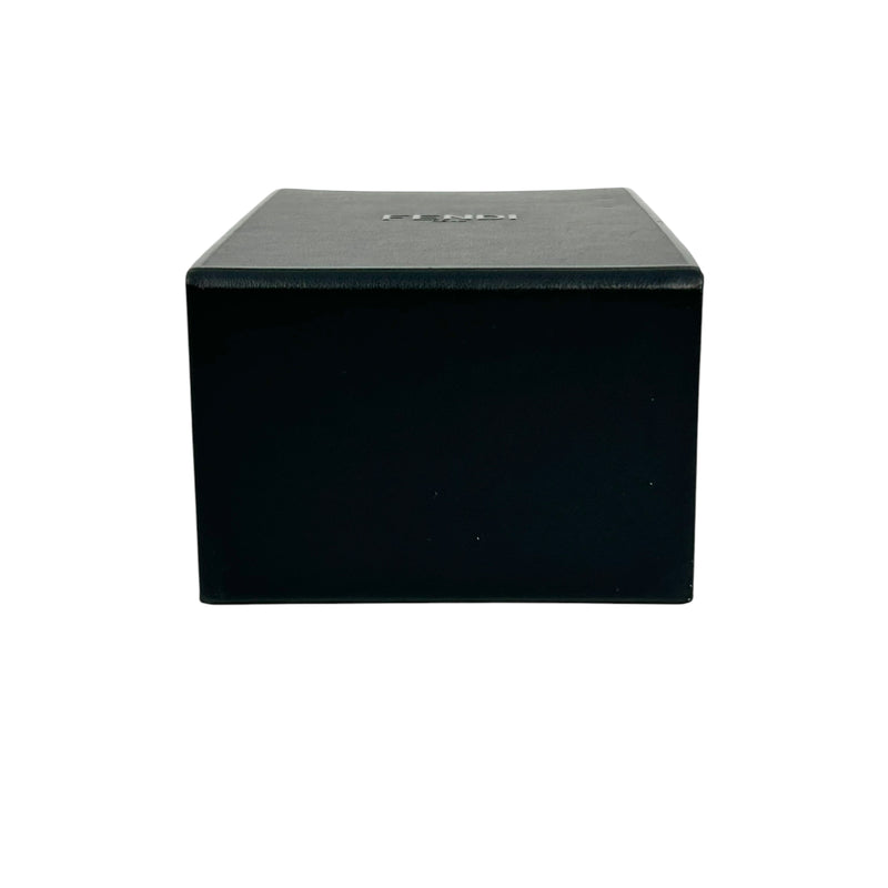 FENDI レザー ボックス ブラック ショルダーバッグ - ブラック