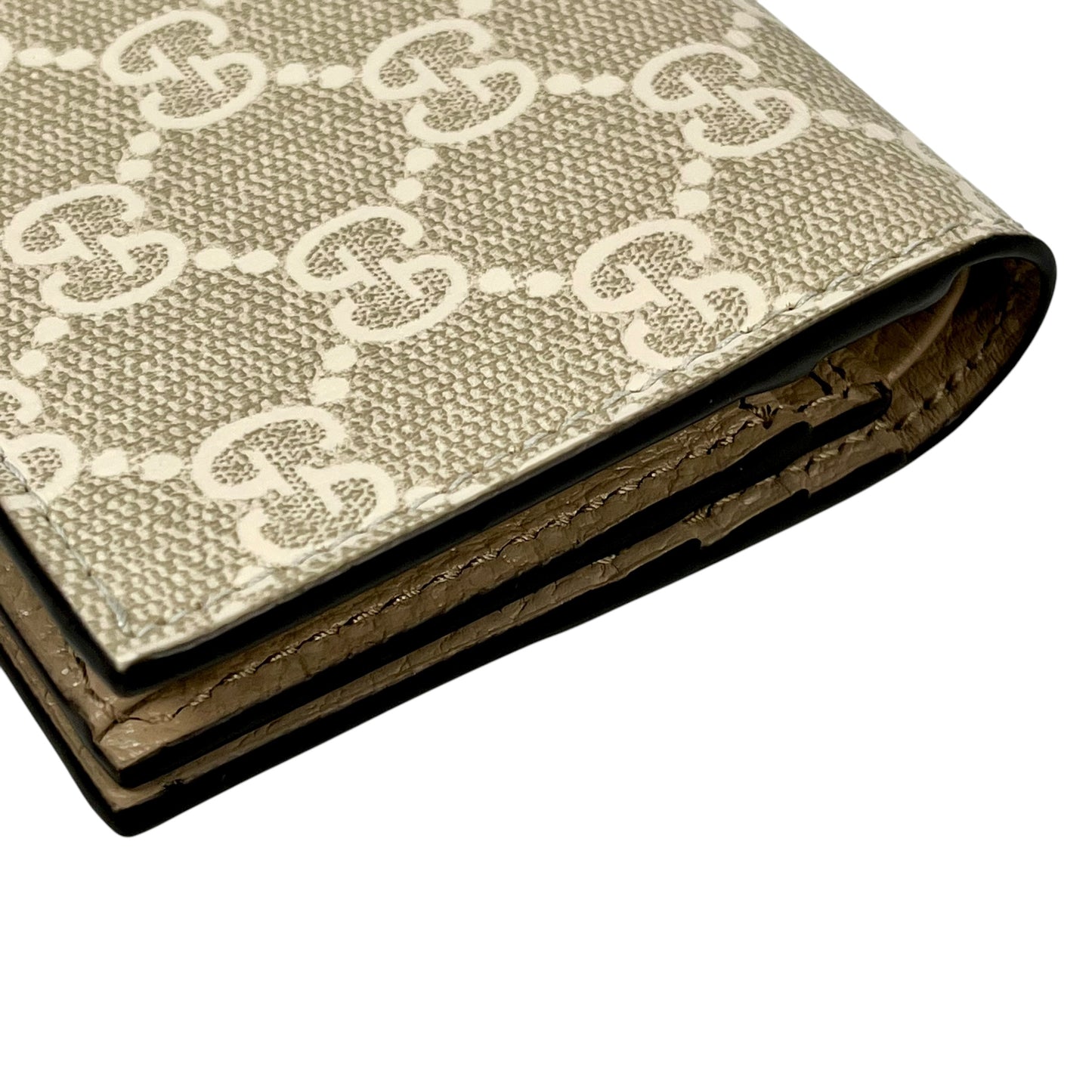 GUCCI GG マーモント 二つ折り財布 コンパクトウォレット - ベージュ