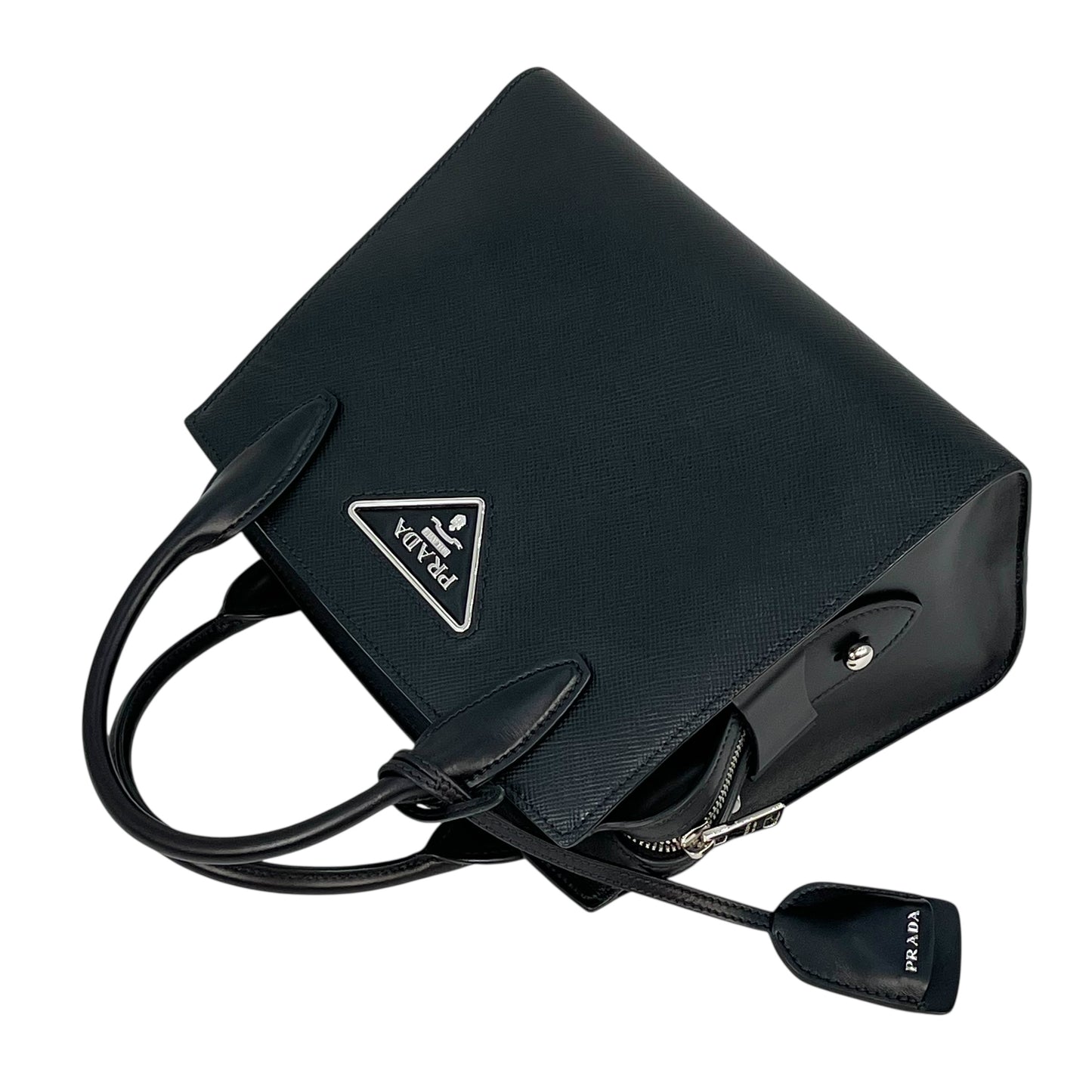 PRADA Saffiano Leather Handbag - Black 