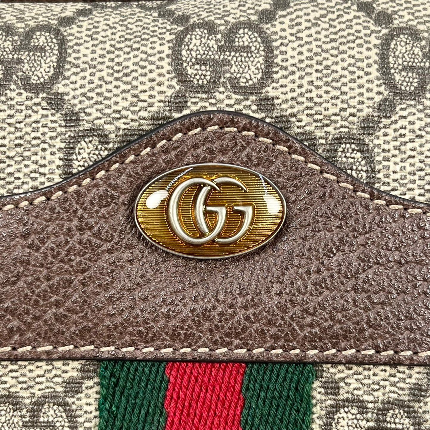 GUCCI GG Supreme Canvas Body Bag - Brown