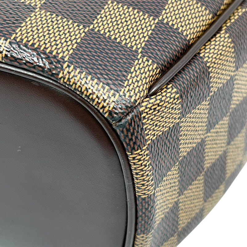 Louis Vuitton Damier Ebene Saria Horizontal Handbag - Dark Brown 