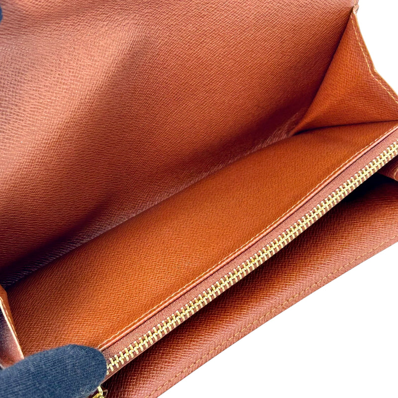 Louis Vuitton モノグラム キャンバス ポルトモネクレディ 長財布 - ブラウン