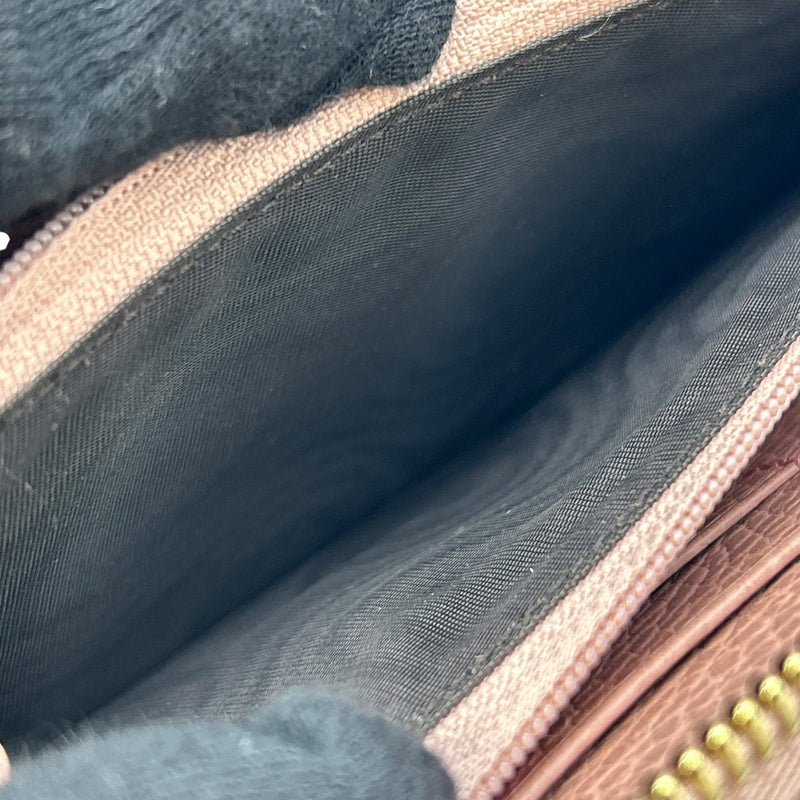 GUCCI GG Canvas Zip Around Long Wallet - Beige 