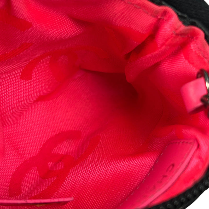 CHANEL Cambon Coco Mark Coin Case - Black 