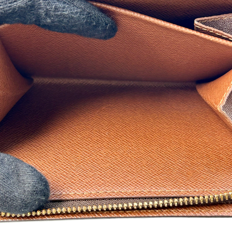 Louis Vuitton Monogram Canvas Portefeuille Porte Papier Zip Bifold Compact Wallet - Brown - 32441 
