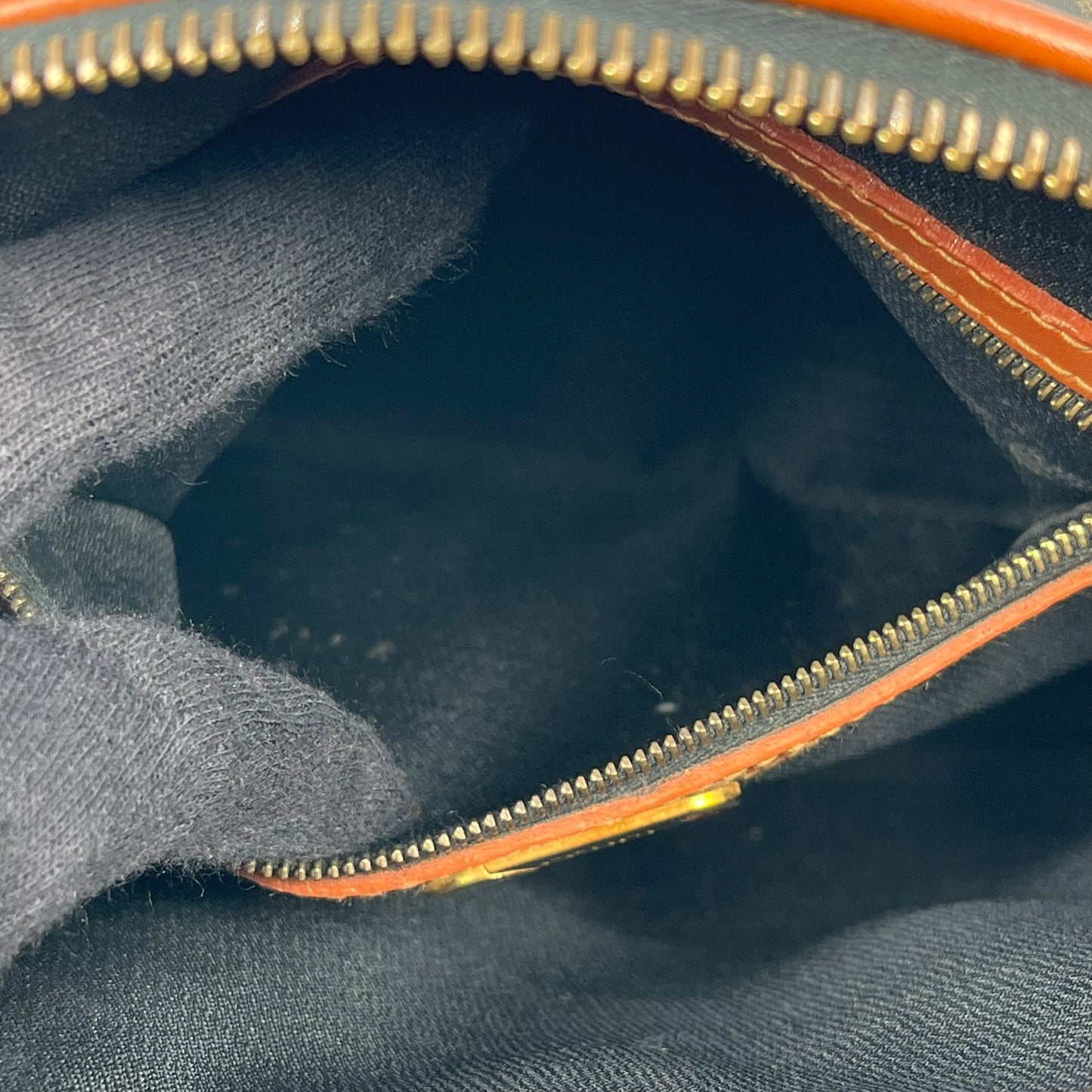 FENDI ペカン ロゴ ストライプ ハンドバッグ - ブラウン