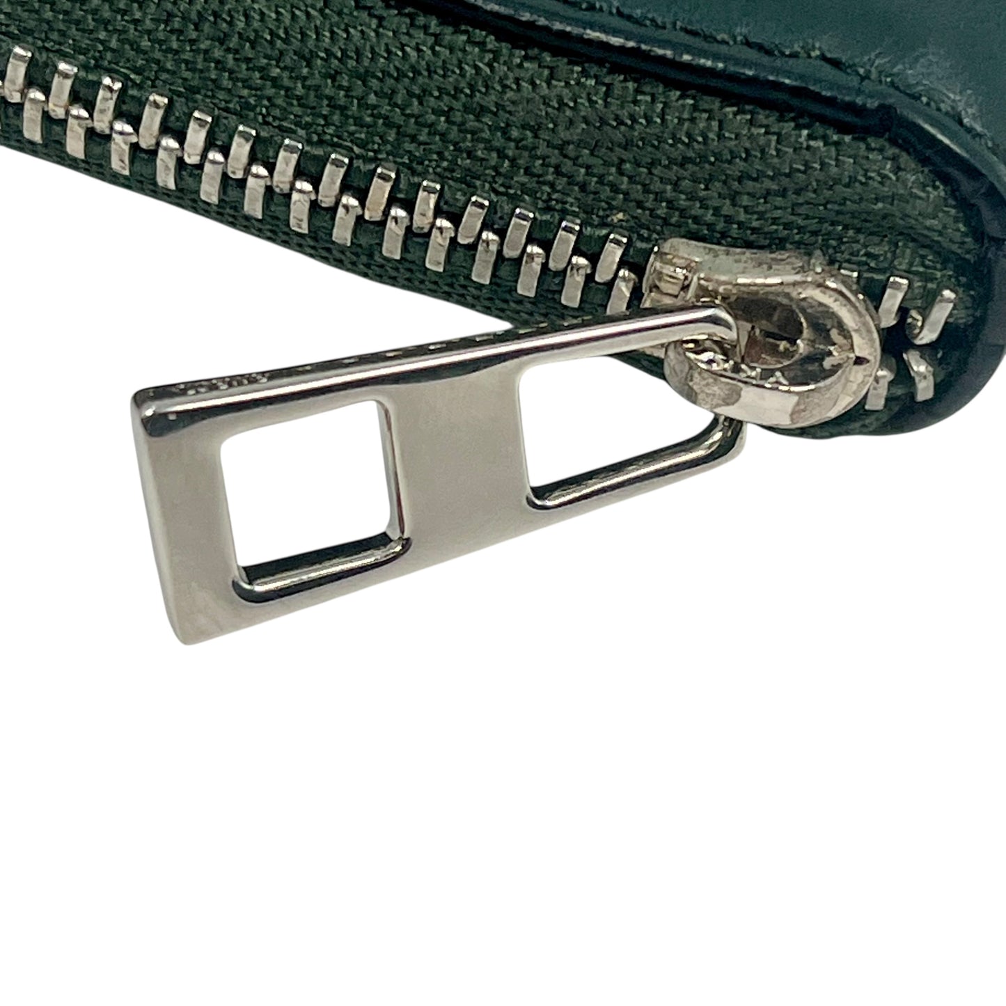 LOEWE Anagram Zippy Bi-fold Compact Wallet - Green 