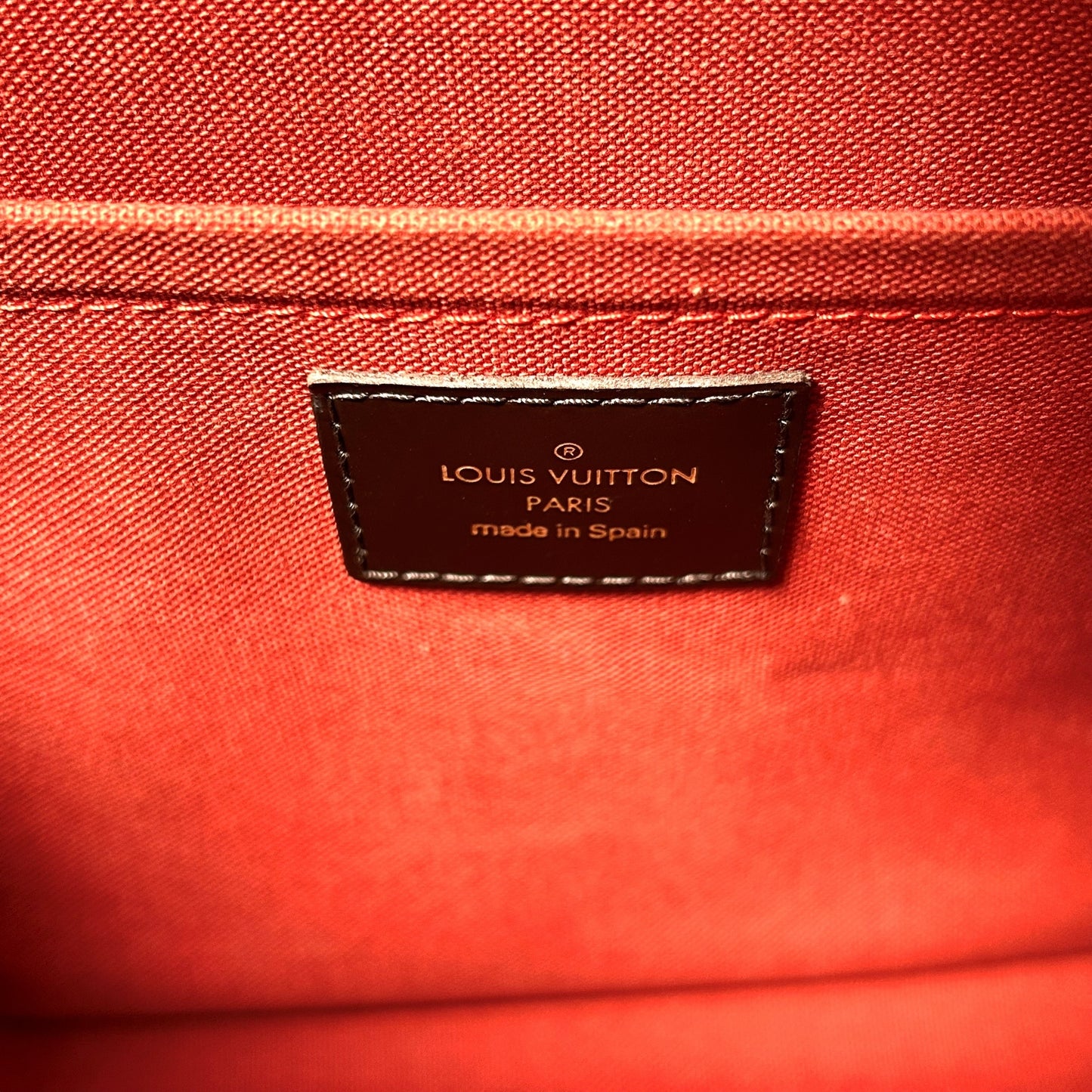 Louis Vuitton Damier Rivera MM Handbag - Dark Brown 