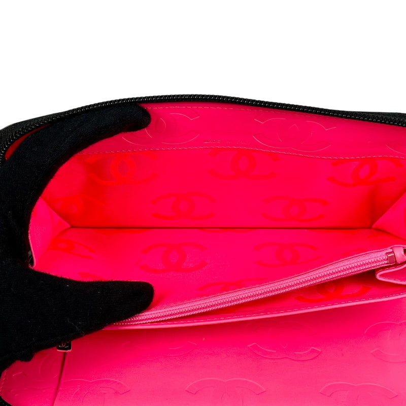 CHANEL Cambon Calfskin Long Wallet - Black 