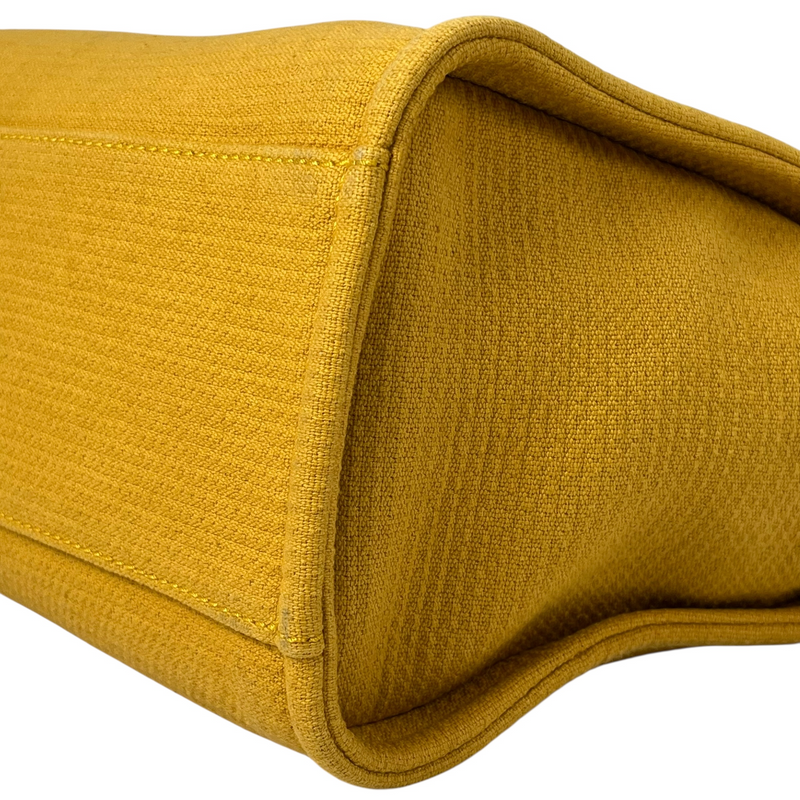 CHANEL ドーヴィル キャンバス トートバッグ - イエロー