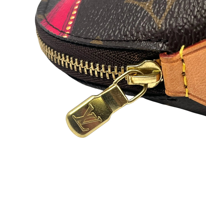 Louis Vuitton Monogram Canvas Pochette Cosmetic Summer Trunk Collection Pouch - Brown 