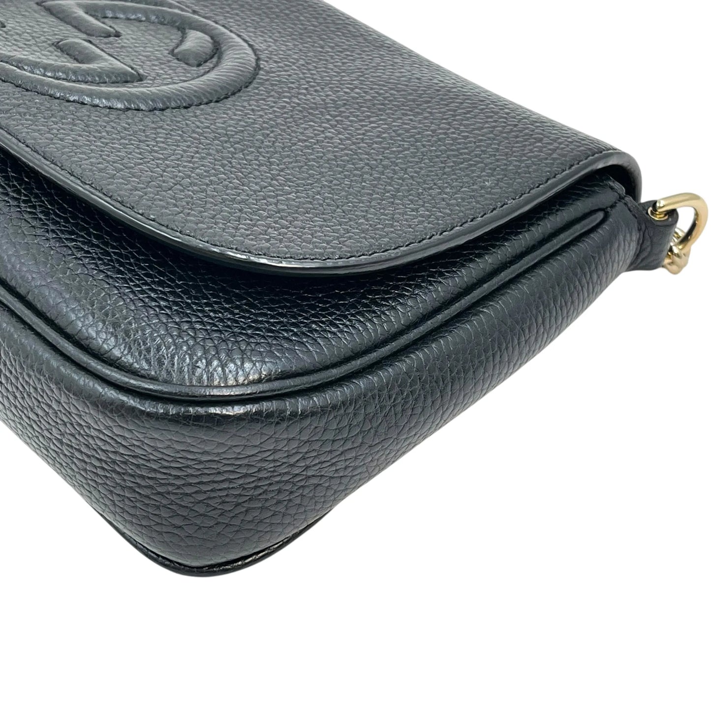 GUCCI Soho Chain Shoulder Bag - Black 